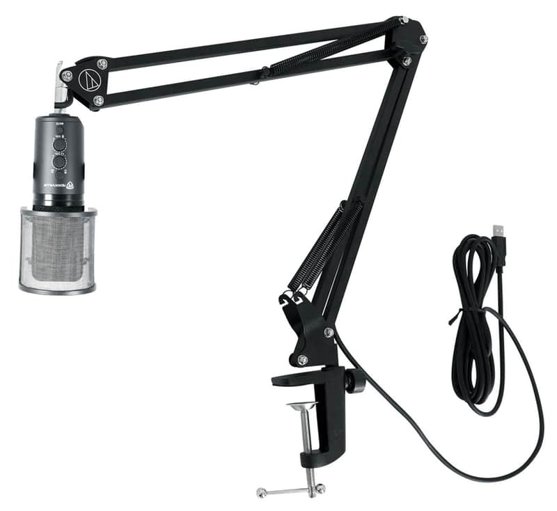Rockville ROCK-STREAM PRO USB Microphone Recording Mic+Audio Technica Boom Arm image 1