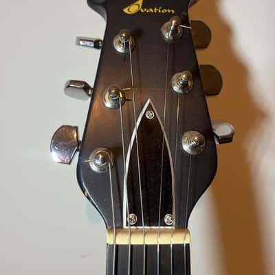 Late 70s Ovation Viper with Ebony Fretboard - Silverburst + OHSC image 4