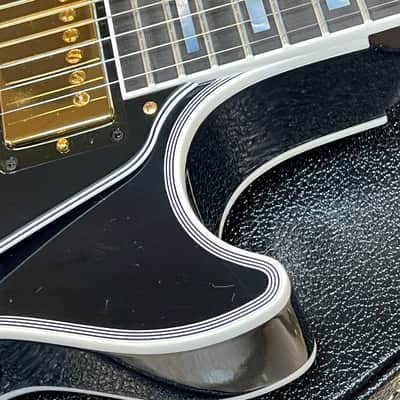 2025 Gibson Chambered Les Paul Custom Ebony Ultra Light Aged Murphy Lab image 6