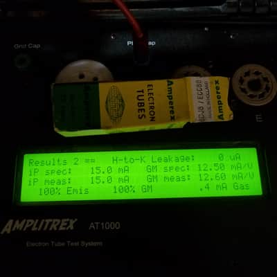 Amperex 6DJ8 tNOS AT1000 TESTED Balanced! PI Vacuum Tube Heerlen Small Halo Getter GA7 GAA GAC Bugle Boy T4bb ECC88 dual triode 1962-1968 image 2