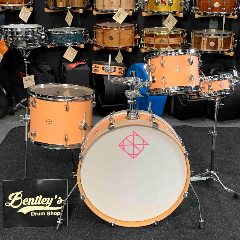 ~NEW~ Dixon PODL520PF Little Roomer 5-Piece Drum Kit Set in Peach Fuzz *IN STOCK* image 1