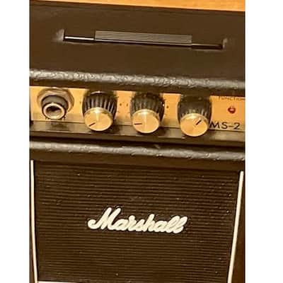 Marshall Micro Stack MS-2 1-Watt 1x2" Battery-Powered Guitar Combo 2012 - Present - Black image 5