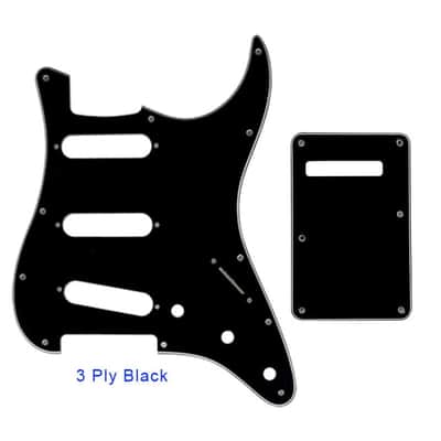 Guitar Pickguard With Back Plate Suit For USA/Mexico Fender Strat Standard SSS ST-4 ply red pearl image 12