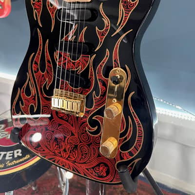 Fender James Burton Artist Series Signature Telecaster 2007 - Present - Red Paisley Flames image 9