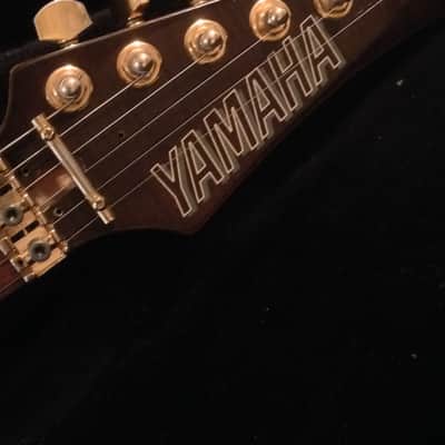 Very Rare Yamaha RGX 821D flamed Brown Burst MIJ factory scalloped neck hardcase was over $1000 new image 9