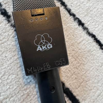 AKG C414 B ULS Large Diaphragm Multipattern Condenser Microphone 1990s - Black image 2