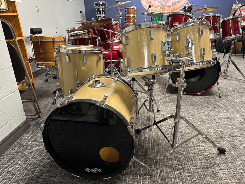 Milestone Therabond Fibreglass Drums 1977 - Sand with Gold Fleck image 1