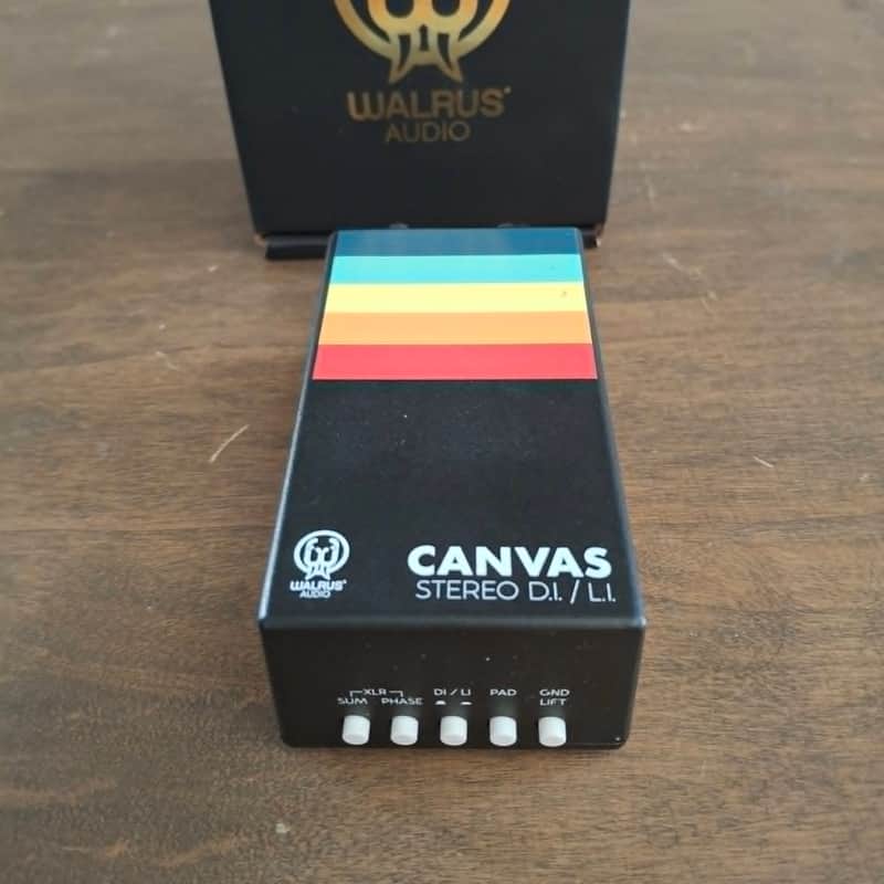 Walrus Audio Canvas Stereo Dual Line Isolator Direct Box 2022 - Present - Black w/ Rainbow Graphic image 1