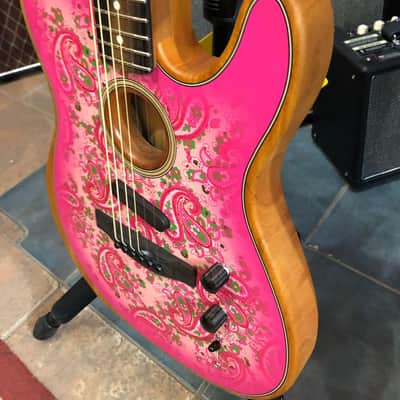 Fender American Acoustasonic Telecaster 2021 Pink Paisley image 4