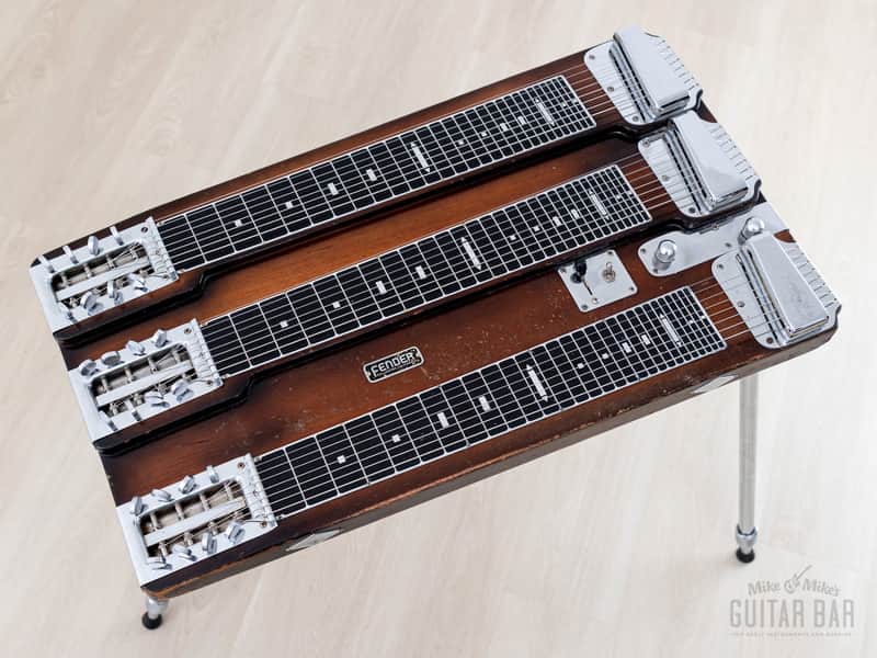 1955 Fender Custom Triple 8 T-8 Vintage Console Lap Steel w/ Tweed Case, Legs image 1