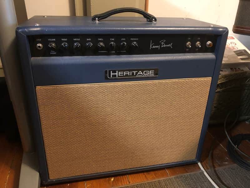 Heritage Kenny Burrell 2007 Blue Jazz Archtop Guitar Amplifier image 1
