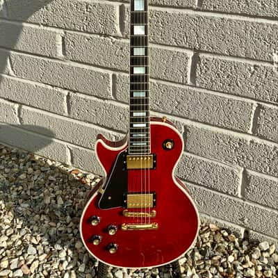 Gibson Custom Shop, Les Paul Custom, Translucent Red, 2000s image 8