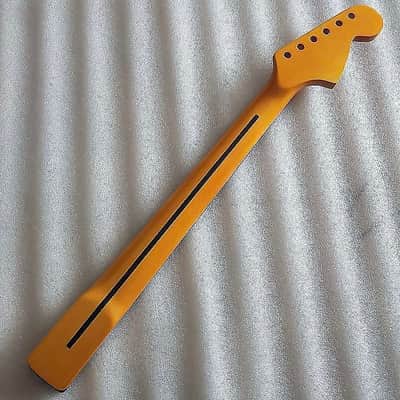 Reversed Head Guitar Strat Style Maple Wood Neck, 22 Frets Rosewood Scalloped Fingerboard Fretboard image 6