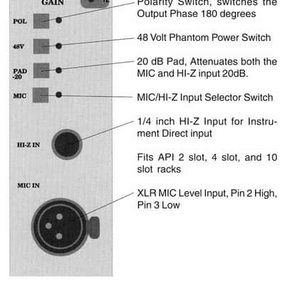 API Audio 512C 500 Series Mic Preamp image 5