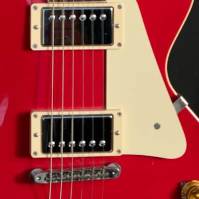 Gibson Les Paul Std. LPR-7 '57 Reissue 2012 - beautiful Custom Shop w/a Cardinal Red Top looks like Fiesta Red. image 11