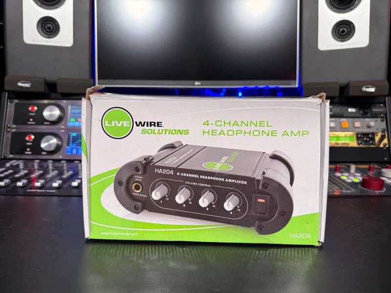 Live Wire HA204 4-Channel Headphone Amplifier 2010s - Black image 1