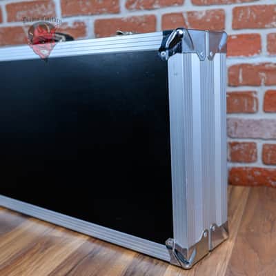 Fender Hendrix Monterey Flight Case 1997 - Black & Chrome With Blue Interior image 7