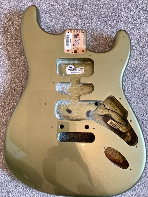 Fender American Stratocaster Body  in Jade Pearl Metallic image 1