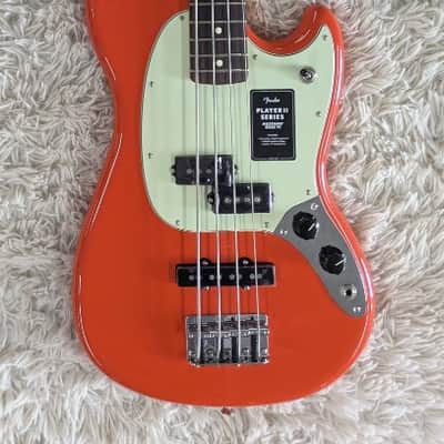 Fender  Player II Mustang® Bass PJ, Rosewood Fingerboard, Rallye Orange - MIM image 1