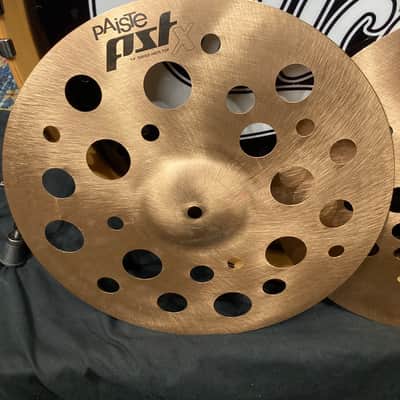 Paiste - Tris Imboden's, Chicago, PST Series 14" Swiss Hat 548g, paired with Swiss Flanger Stack Bottom 592g 2015 image 3