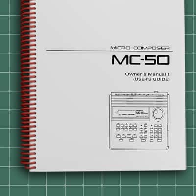 Roland MC-50 — 2 in 1 Owners Manual Guide Instructions — 300 Pages — USA Made