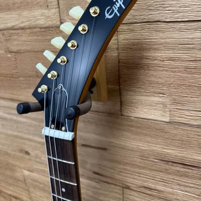 Epiphone 1958 Korina Explorer Guitar-"Inspired by Gibson Custom" Aged Natural -White Pickguard- w/Hard case. New! image 10