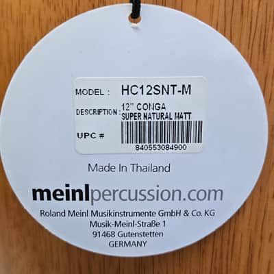 Meinl Percussion HC12SNT-M Headliner Series Conga 13" W/Basket Stand Natural image 3