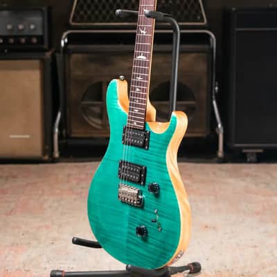 PRS SE Custom 24 Electric Guitar - Turquoise with Gig Bag image 11
