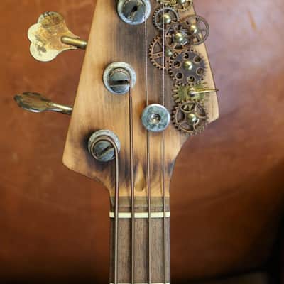 Luthier "Madmax" JB Steampunk 2000s Sunburst image 4