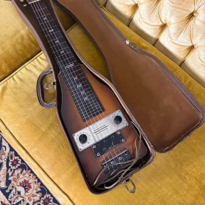 Supro Lap Steel w/Original Chipboard Case Late 50's/Early60's (Once Owned by Jerry Jones) - Sunburst image 1