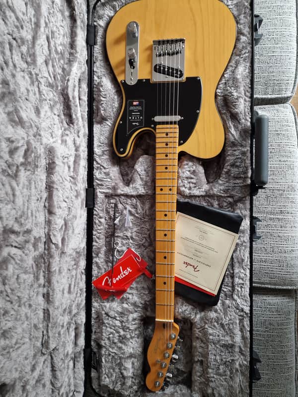 Fender American Ultra Telecaster with Maple Fretboard 2019 - 2021 - Butterscotch Blonde