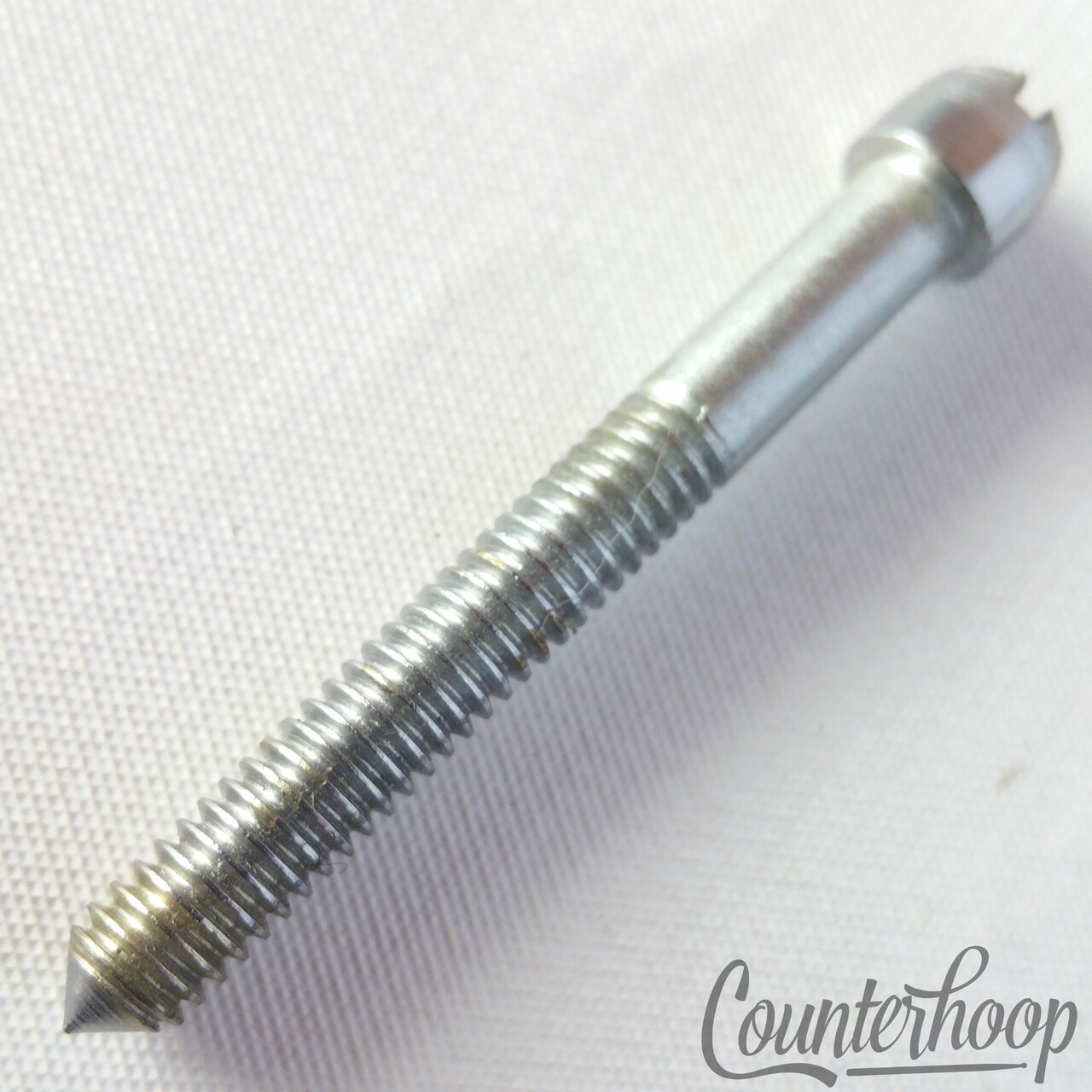 John Grey 1 3/4"Slotted Tension T-Rod Tensioner Snare/Tom Drum Chrome Vintage60s — main photograph