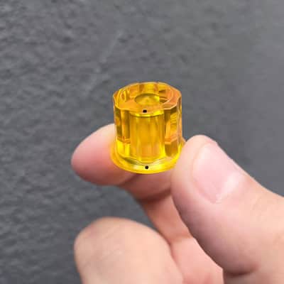 Moog Clone Knob Transparent Yellow image 4