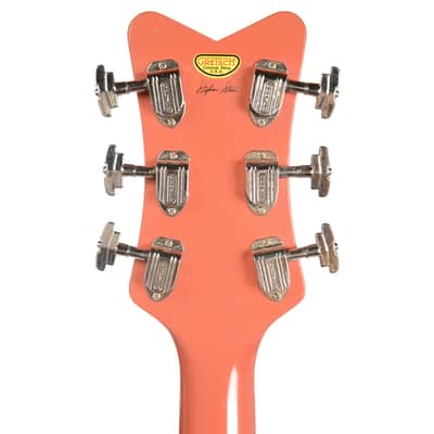 Gretsch CS 1955 Penguin Faded Tahitian Coral Light Relic w/White Moto Binding Masterbuilt by Stephen Stern (Serial #UC17041514) image 7