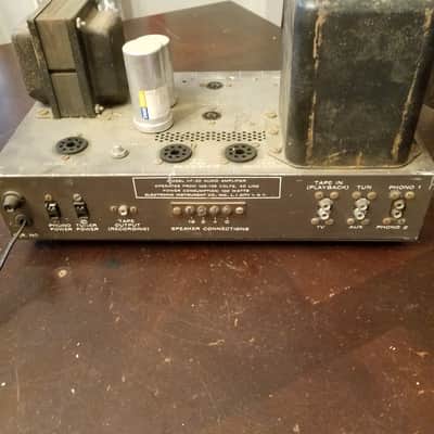 Eico HF-20 mono tube amp hi-fi dual 6L6 with ornamental cage 1959 image 9