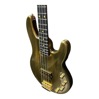 Ernie Ball Music Man StingRay 50th Anniversary LTD 4 H Special, Molten Gold / Ebony Only 300 Made" image 3