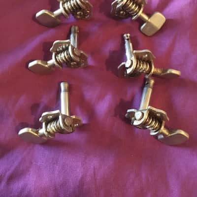 Grover Sta-tite Guitar Tuners Set ( 3+3), Square-ish Buttons, Nickel image 2