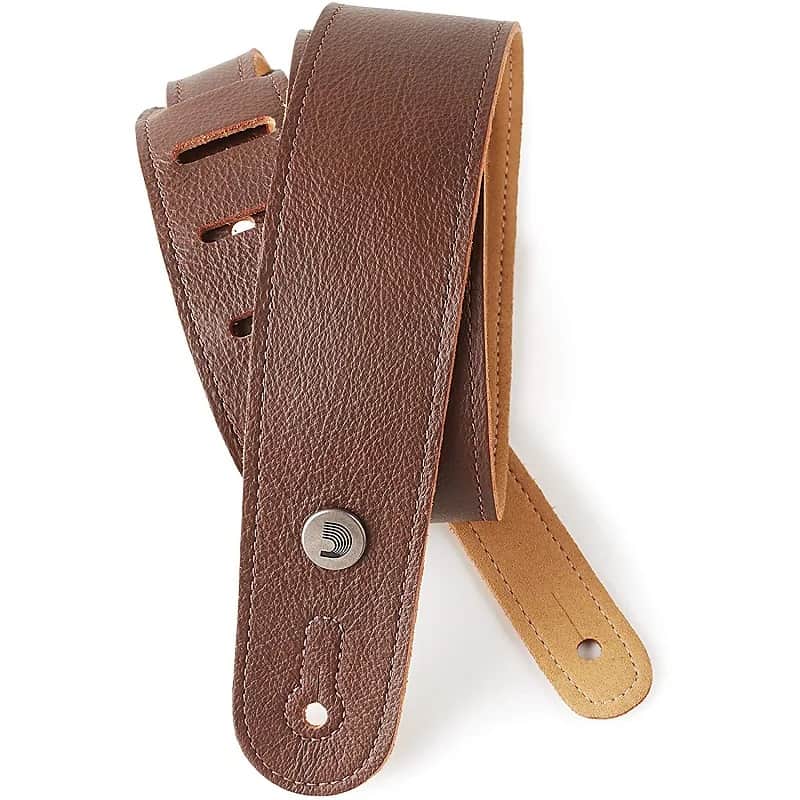 D'Addario 20GL Slim Garment Leather Guitar Strap image 4