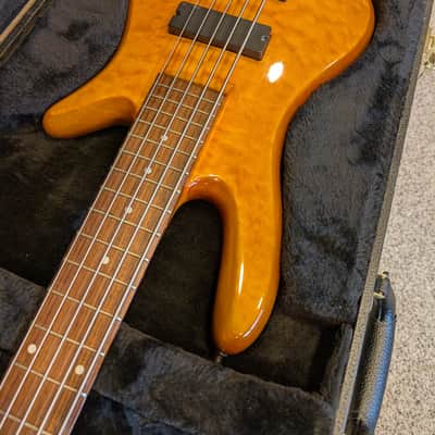 Spector NS2000/5 Neck-Through 5-String | Amber Quilt | EMG BQC Preamp | Spector Case image 16