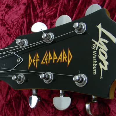 Washburn Lyon Limited Edition Def Leppard Union Jack British Flag Guitar Body image 10