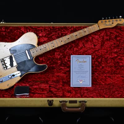 Fender Custom Shop Master Build (Greg Fessler) Nocaster Heavy Relic from 2008 in Blonde with original Hardcase image 11