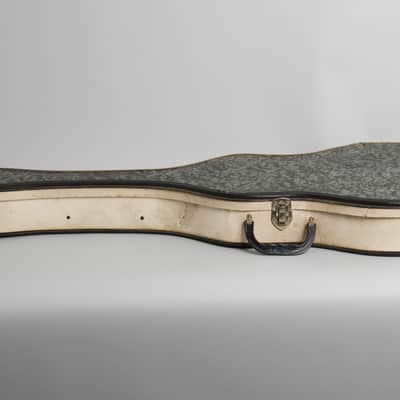 Airline  Model 7227 Arch Top Hollow Body Electric Guitar (1961), original two-tone soft shell case. image 11