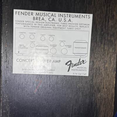 Fender Super Amp 2-Channel 60-Watt 4x10" Guitar Combo 1993 - 1995 - Black image 6