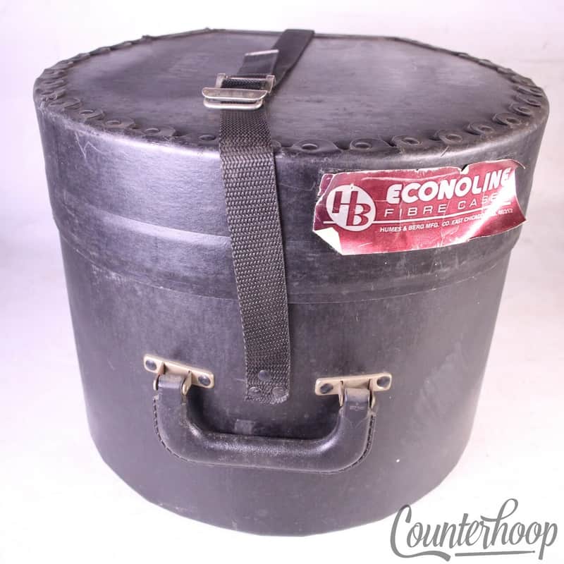 *Humes&Berg 10"Econoline Fibre Rack Tom Drum Case 13.5x10.5+3+Straps Hard Shell* image 1