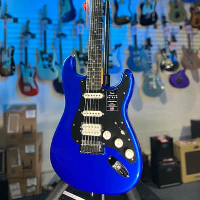 Fender American Ultra II Stratocaster HSS Electric Guitar - Noble Blue, Ebony Fingerboard, with Case, Free Ship 972 image 4