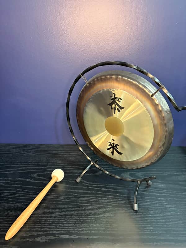 Paiste 10" Gong w/ Mallet and Stand imagen 1