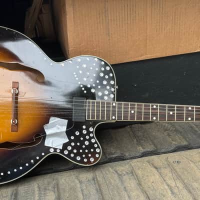 Old Kraftsman Archtop 1950’s, Sunburst, Big Joe Williams 9 string image 1