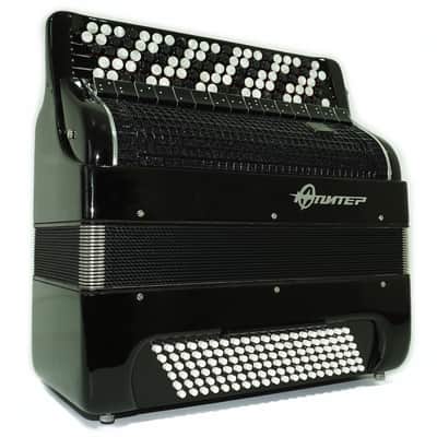 Jupiter Lux Button Accordion 120 Bass 5 Row Concert Bayan B Griff Double Cassotto Converter Free Bass and Stradella, 2691 image 5
