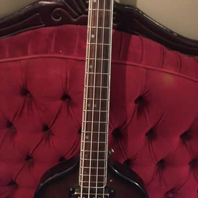 Vintage 1970’s Aria Violin Scroll Bass 1420 / 1430 + OHSC Case Rare Model MIJ Japan Univox image 2
