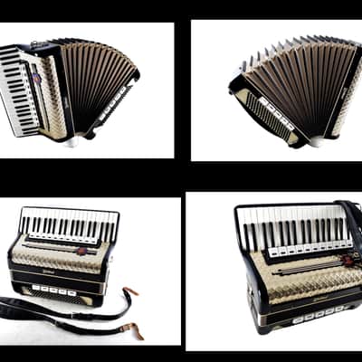 Rare Old/Vintage/Antique, German Made Piano Accordion Weltmeister - 120 bass, 16 registers (11+5) - Golden Era - Youtube VIDEO image 17